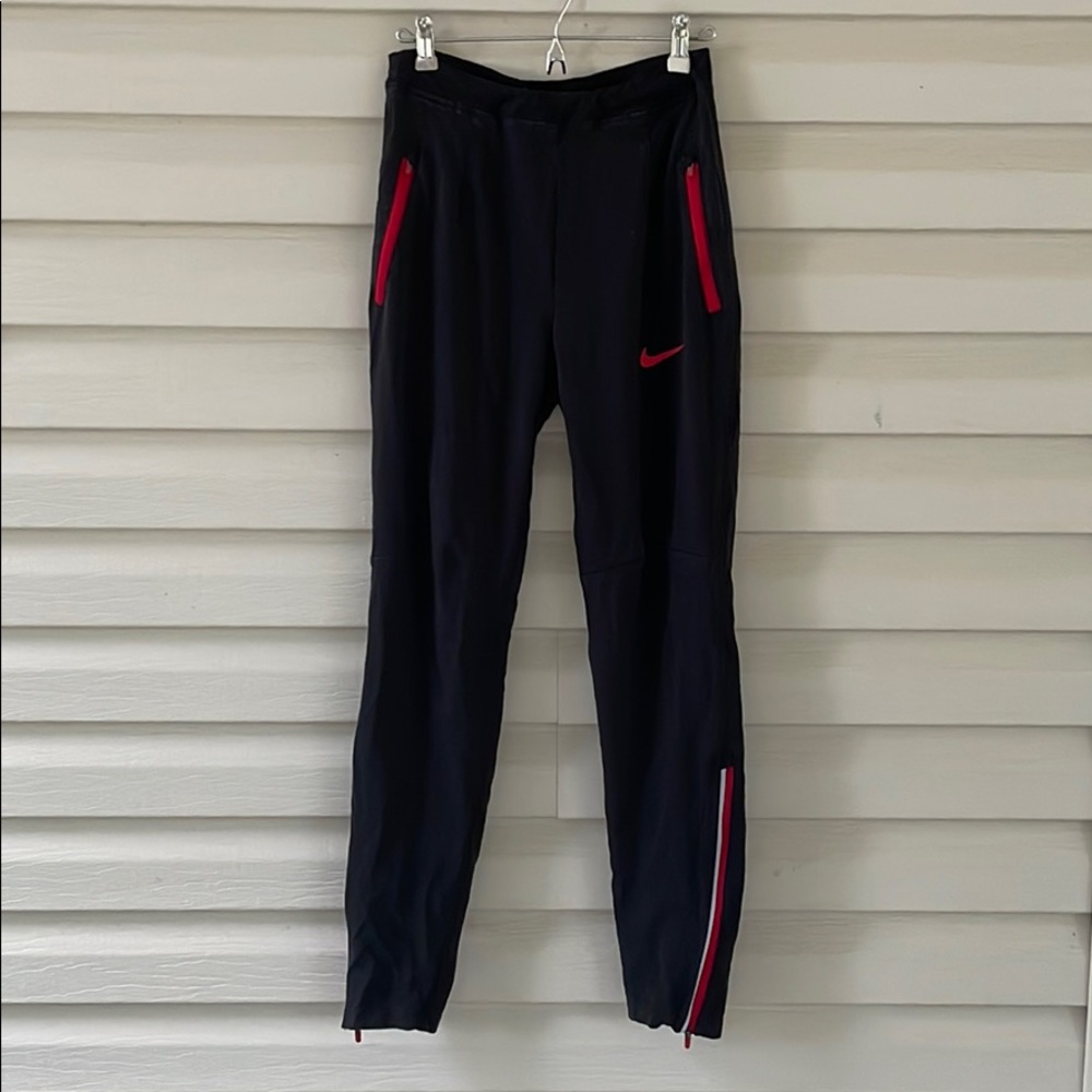 Nike Joggers red & black zip up